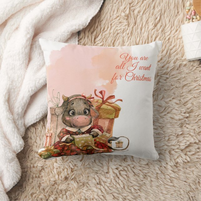 Frohe Weihnachtsfeiertage Kissen (Decke)