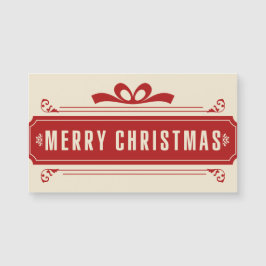 Frohe Weihnachtsfeiertage Magnetkarte