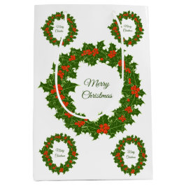 Frohe Weihnachtsfeiertage Mittlere Geschenktüte