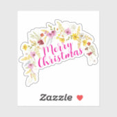 Frohe Weihnachtsfeiertage Neues Jahr Aufkleber (Blatt)