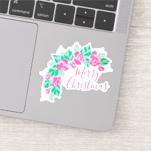 Frohe Weihnachtsfeiertage Neues Jahr Aufkleber