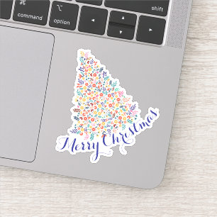 Frohe Weihnachtsfeiertage Neues Jahr Aufkleber