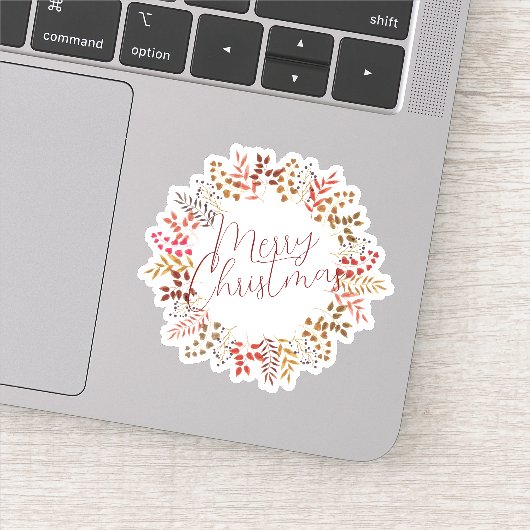 Frohe Weihnachtsfeiertage Neues Jahr Aufkleber (Detail)