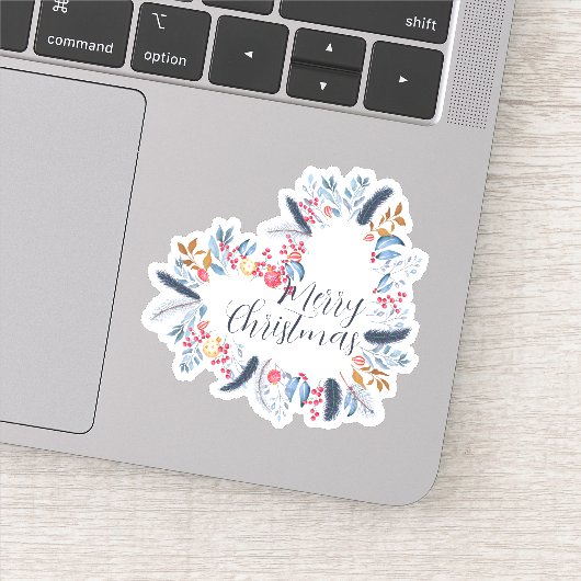 Frohe Weihnachtsfeiertage Neues Jahr Aufkleber (Detail)