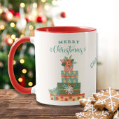 Frohe Weihnachtsfeiertage Niedlich Moderne Persona Tasse