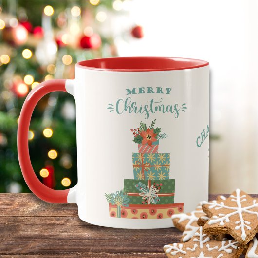 Frohe Weihnachtsfeiertage Niedlich Moderne Persona Tasse