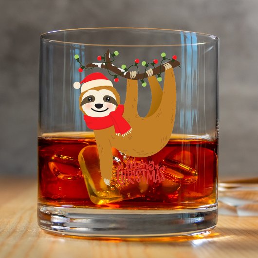 Frohe Weihnachtsfeiertage Niedlich Whiskyglas