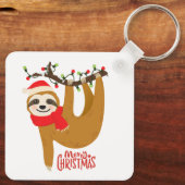 Frohe Weihnachtsfeiertage Niedlicher Feiertag Schlüsselanhänger (Rückseite)