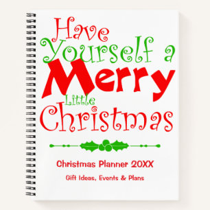 Frohe Weihnachtsfeiertage Notizbuch