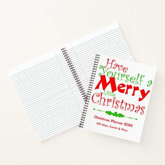 Frohe Weihnachtsfeiertage Notizbuch (Innenseite)