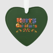 Frohe Weihnachtsfeiertage Ornament (Vorderseite)