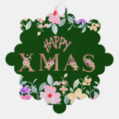 Frohe Weihnachtsfeiertage Ornament Karte (Vorderseite)