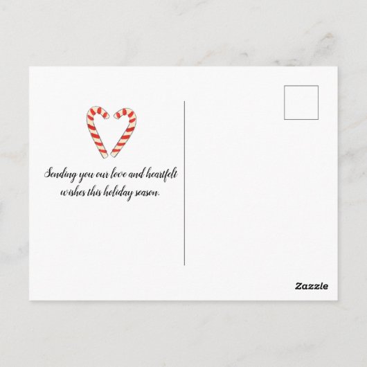 Frohe Weihnachtsfeiertage Penguin Postkarte (Rückseite)