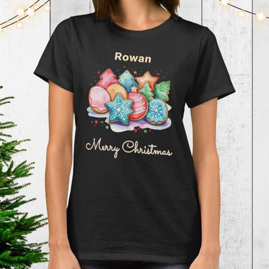 Frohe Weihnachtsfeiertage Personalisiert T-Shirt