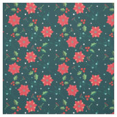 Frohe Weihnachtsfeiertage Poinsettia Holly Pattern Stoff (Muster)