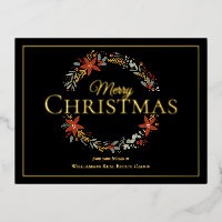 Frohe Weihnachtsfeiertage Poinsettia Wreath Busine