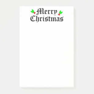 Frohe Weihnachten Post It Klebezettel Zazzle De