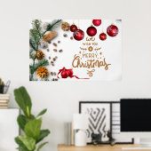 Frohe Weihnachtsfeiertage Poster (Heimbüro)