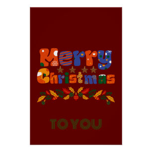 Frohe Weihnachtsfeiertage Poster