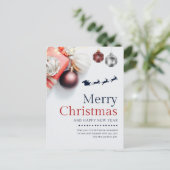 Frohe Weihnachtsfeiertage Postkarte (Stehend Vorderseite)