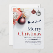 Frohe Weihnachtsfeiertage Postkarte (Vorne/Hinten)