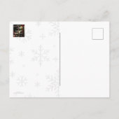 Frohe Weihnachtsfeiertage Postkarte (Rückseite)