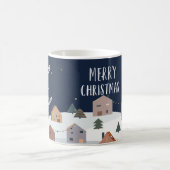 Frohe Weihnachtsfeiertage Postkarte Design Vorlage Kaffeetasse (Mittel)