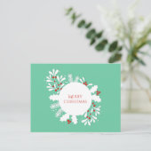 Frohe Weihnachtsfeiertage Postkarte. Postkarte (Stehend Vorderseite)