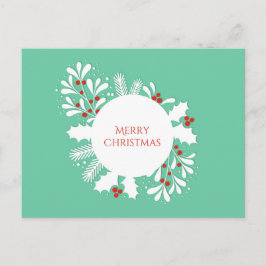 Frohe Weihnachtsfeiertage Postkarte. Postkarte