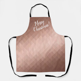 Frohe Weihnachtsfeiertage Rose Gold metallisch Schürze