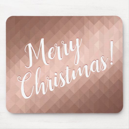 Frohe Weihnachtsfeiertage Rose Gold Mousepad (Vorne)