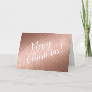 Frohe Weihnachtsfeiertage Rose goldene Chic saison Karte