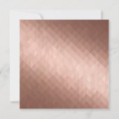 Frohe Weihnachtsfeiertage Rose goldenes Design (Rückseite)