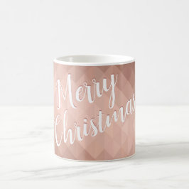 Frohe Weihnachtsfeiertage Rose goldenes Design Kaffeetasse