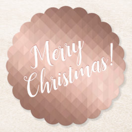 Frohe Weihnachtsfeiertage Rose goldenes Design Untersetzer