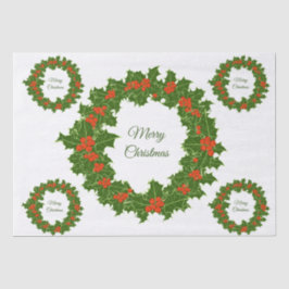 Frohe Weihnachtsfeiertage Seidenpapier