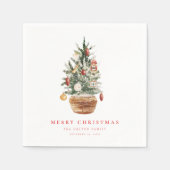 Frohe Weihnachtsfeiertage Serviette (Vorderseite)
