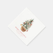 Frohe Weihnachtsfeiertage Serviette (Ecke)