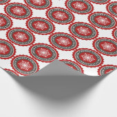 Frohe Weihnachtsfeiertage Snowflake Geschenkpapier (Ecke)