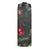 Frohe Weihnachtsfeiertage Splendor Thermosbecher (Vorderseite)