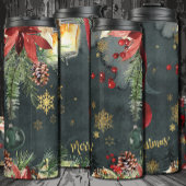 Frohe Weihnachtsfeiertage Splendor Thermosbecher