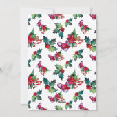 Frohe Weihnachtsfeiertage Strumpf Blumenkohl Foto Feiertagskarte (Rückseite)