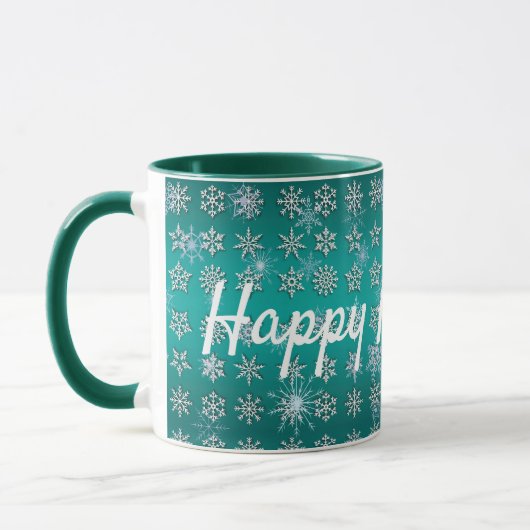 Frohe Weihnachtsfeiertage Tasse (Links)
