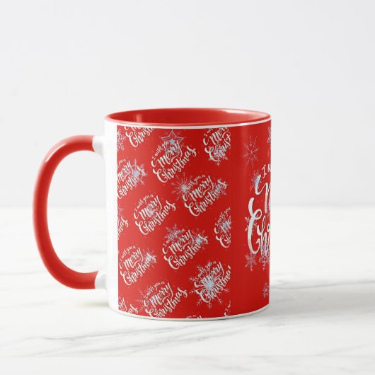 Frohe Weihnachtsfeiertage Tasse (Links)