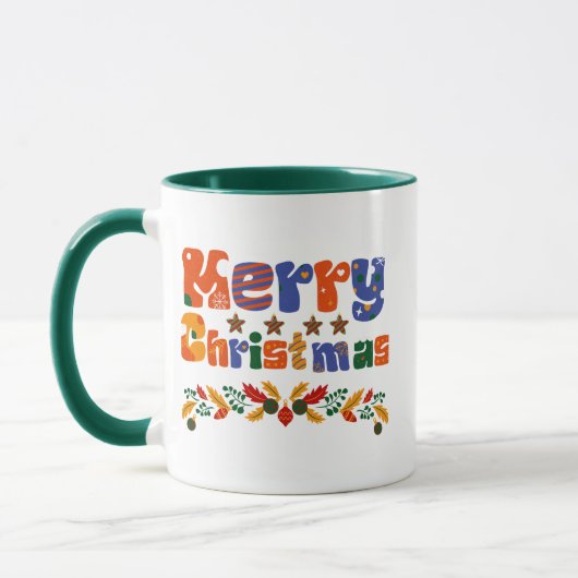 Frohe Weihnachtsfeiertage Tasse (Links)