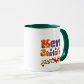 Frohe Weihnachtsfeiertage Tasse (VorderseiteRechts)