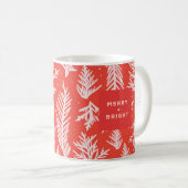 Frohe Weihnachtsfeiertage Tasse - Niedlich & moder (VorderseiteRechts)