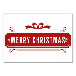 Frohe Weihnachtsfeiertage Tischnummer