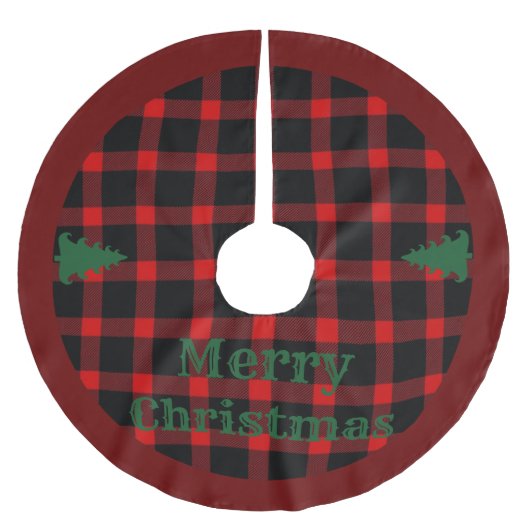 Frohe Weihnachtsfeiertage \Tree Skirt Brushed Poly Polyester Weihnachtsbaumdecke (Vorderseite)