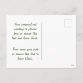 Frohe Weihnachtsfeiertage und Niedliche Vögel Feiertagspostkarte (Rückseite)